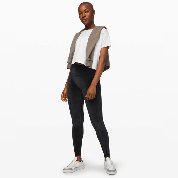Lululemon✨Wunder Lounge High-Rise Tight 28" *Velvet✨Black✨RARE BNWT✨Sz 8 - Picture 5 of 9